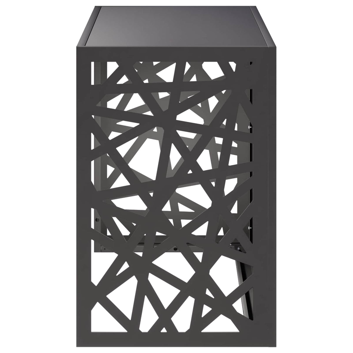 vidaXL Pokrywa do klimatyzatora Czarny 90 x 40 x 60 cm Stal