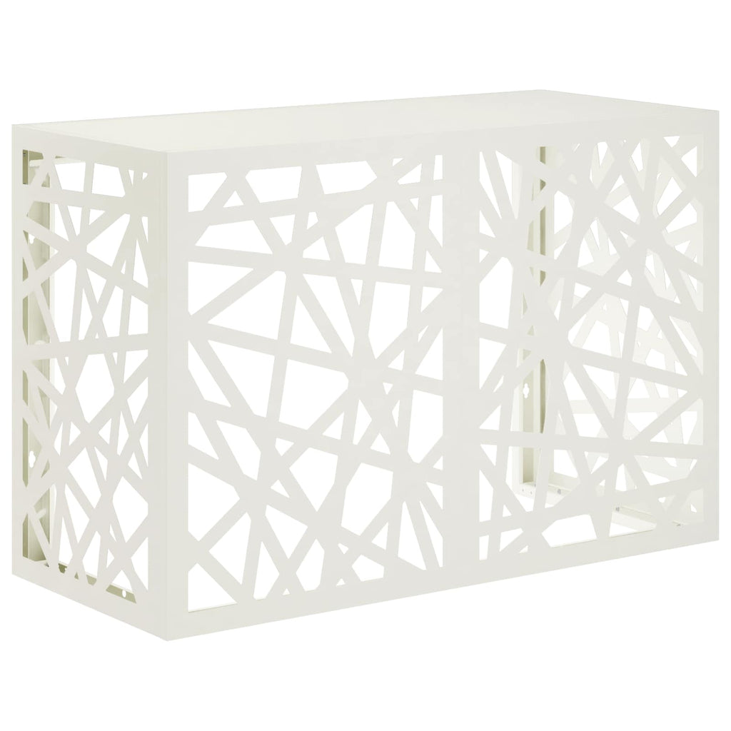 vidaXL Pokrywa do klimatyzatora Biały 90 x 40 x 60 cm Stal