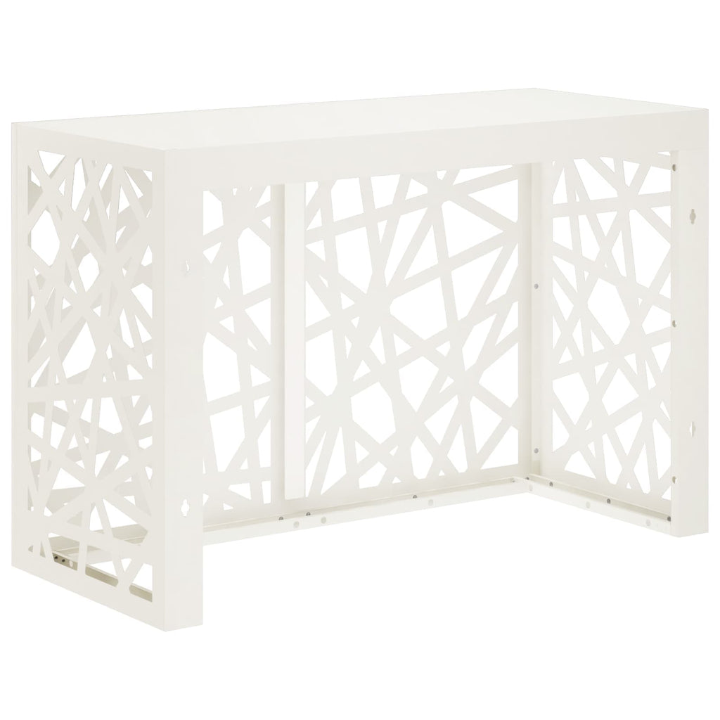 vidaXL Pokrywa do klimatyzatora Biały 90 x 40 x 60 cm Stal
