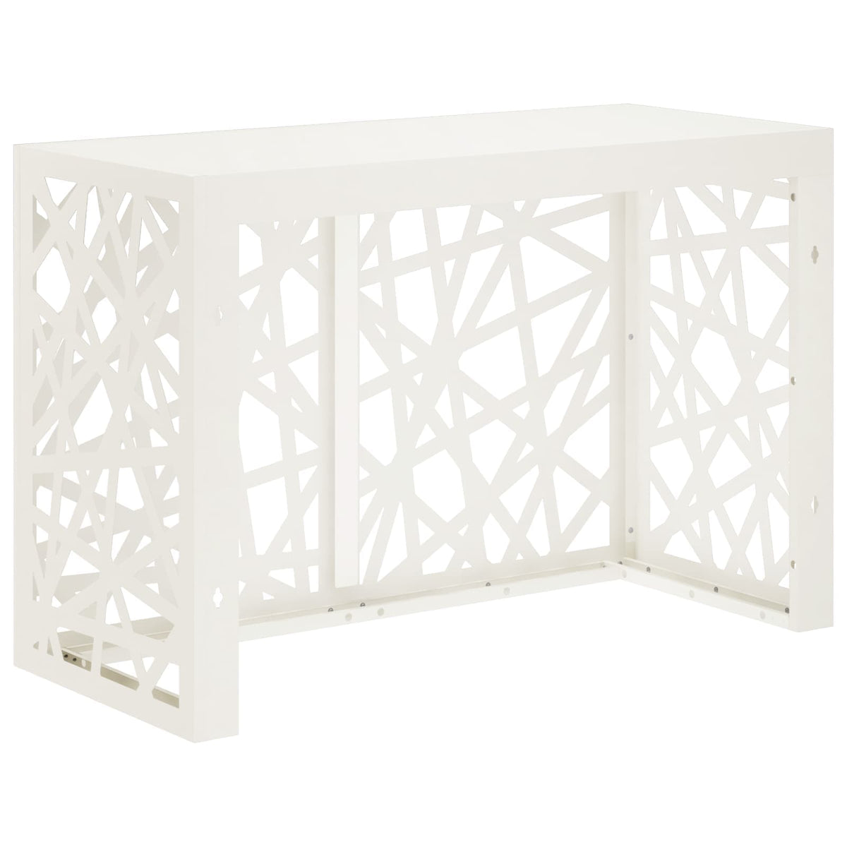 vidaXL Pokrywa do klimatyzatora Biały 90 x 40 x 60 cm Stal