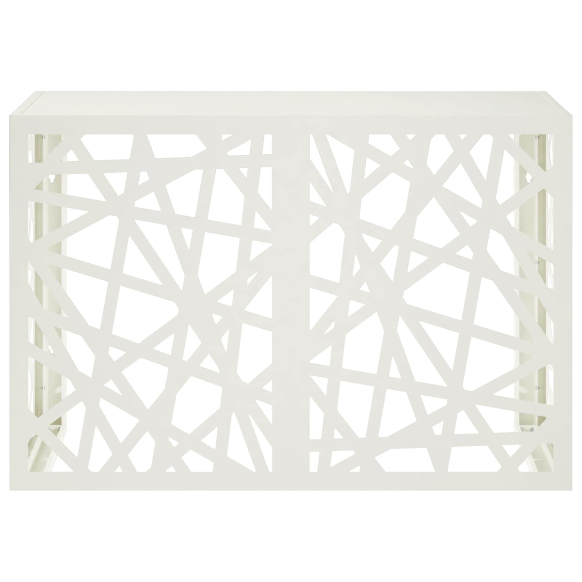 vidaXL Pokrywa do klimatyzatora Biały 90 x 40 x 60 cm Stal