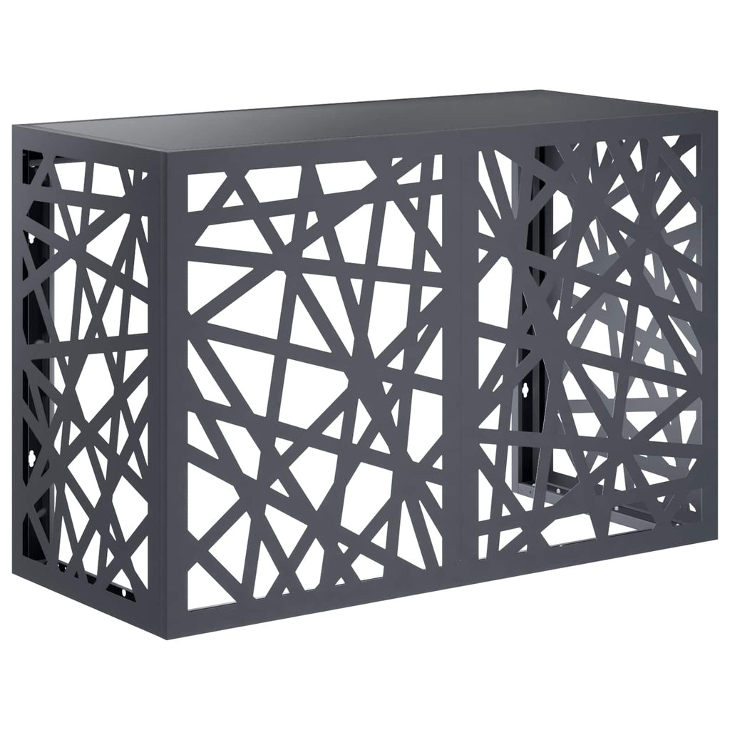 vidaXL Pokrywa do klimatyzatora antracytowy 90 x 40 x 60 cm Stal