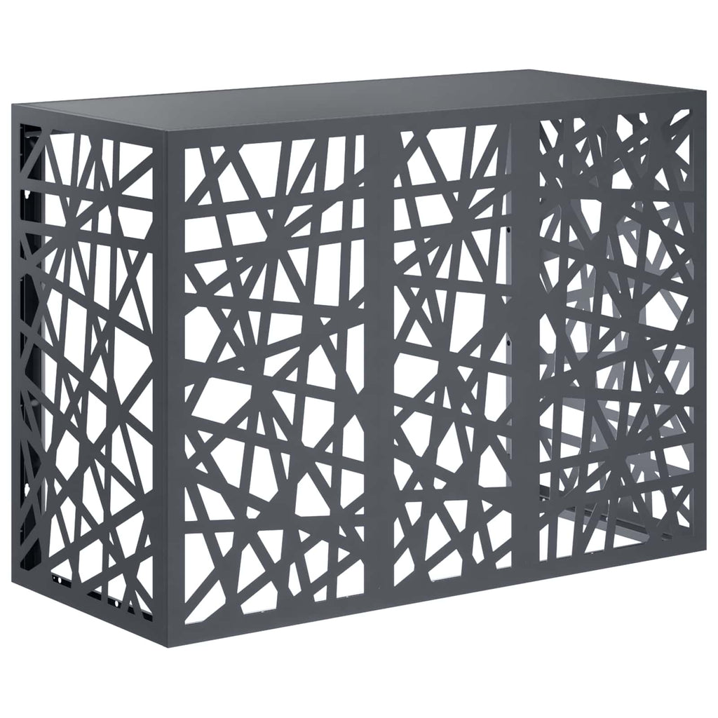 vidaXL Pokrywa do klimatyzatora antracytowy 110 x 50 x 80 cm Stal
