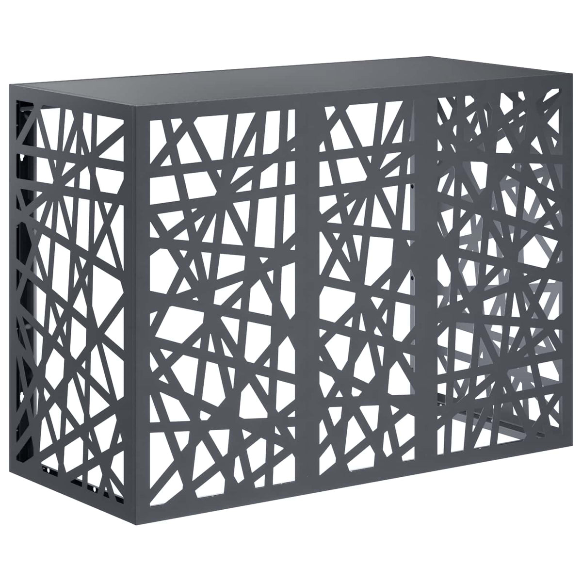 vidaXL Pokrywa do klimatyzatora antracytowy 110 x 50 x 80 cm Stal
