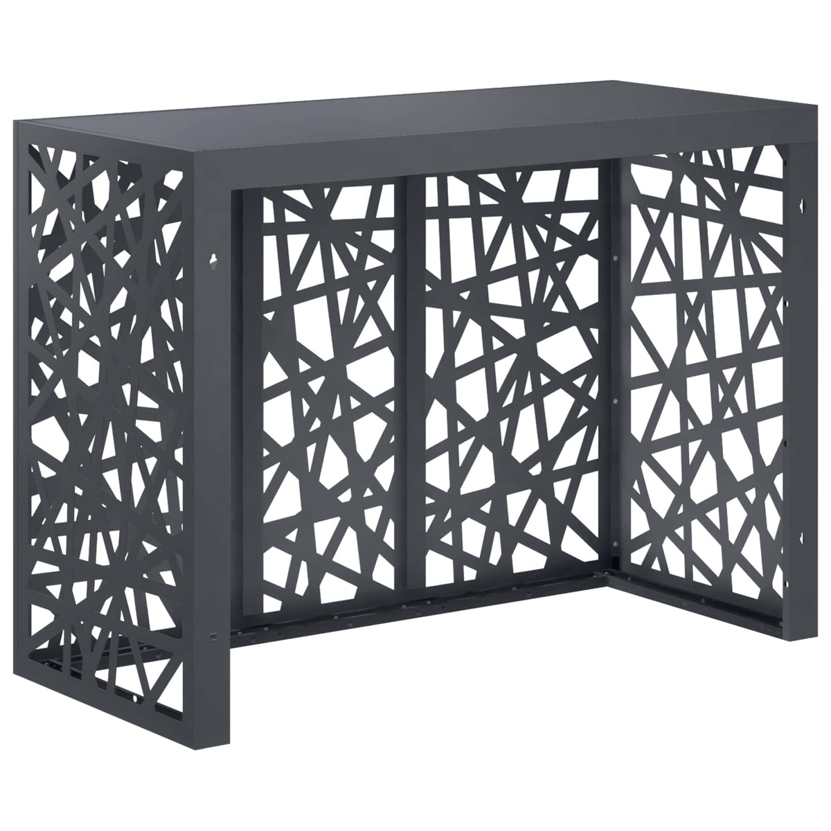 vidaXL Pokrywa do klimatyzatora antracytowy 110 x 50 x 80 cm Stal