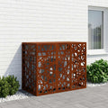 vidaXL Pokrywa do klimatyzatora Rdzawy 110 x 50 x 80 cm