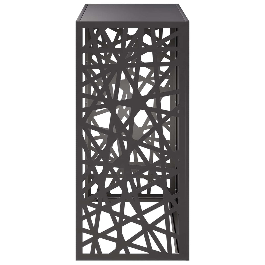 vidaXL Pokrywa do klimatyzatora Czarny 110 x 50 x 105 cm Stal