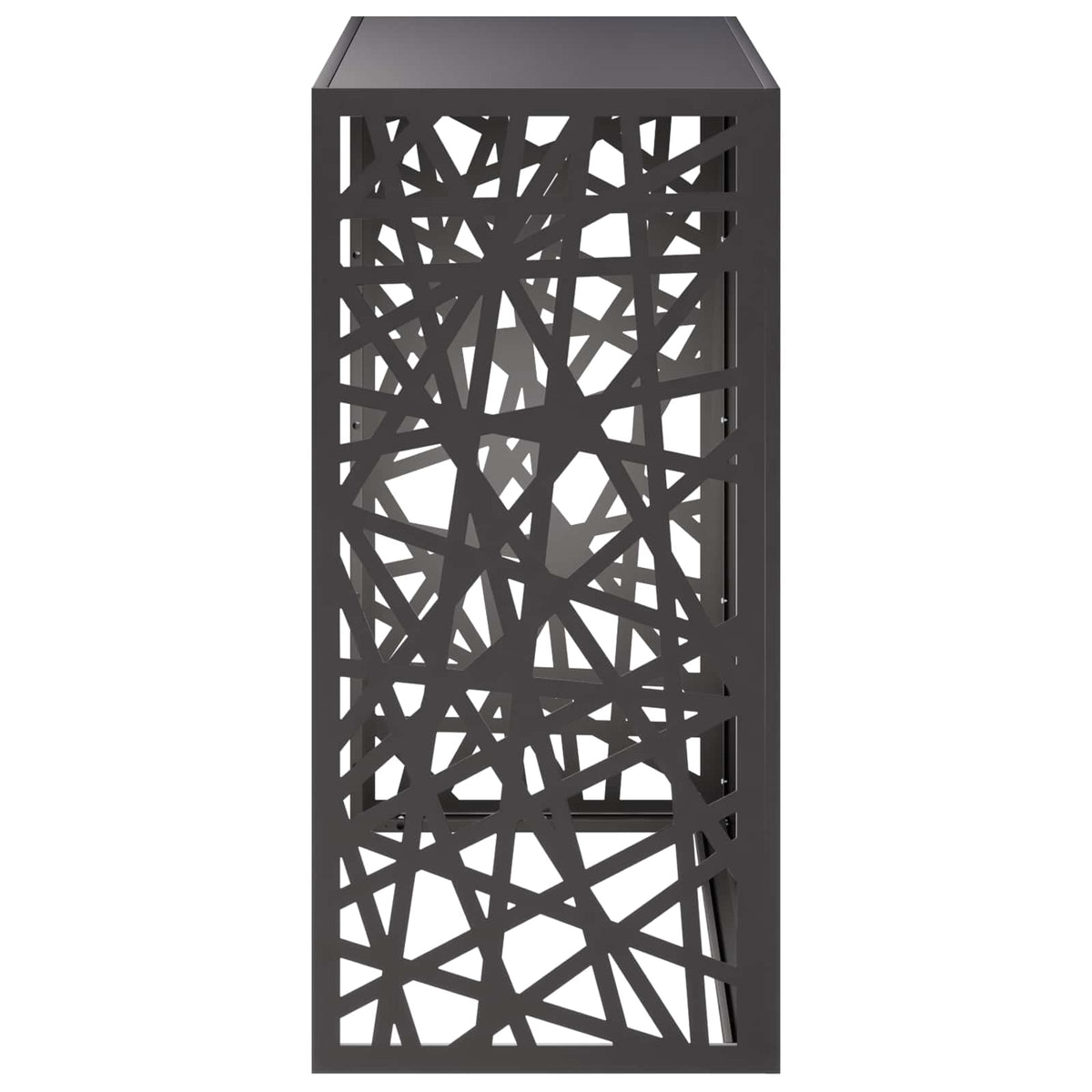 vidaXL Pokrywa do klimatyzatora Czarny 110 x 50 x 105 cm Stal