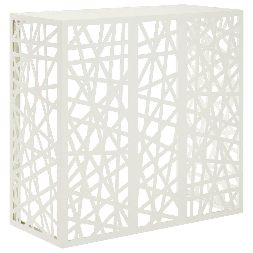 vidaXL Pokrywa do klimatyzatora Biały 110 x 50 x 105 cm Stal