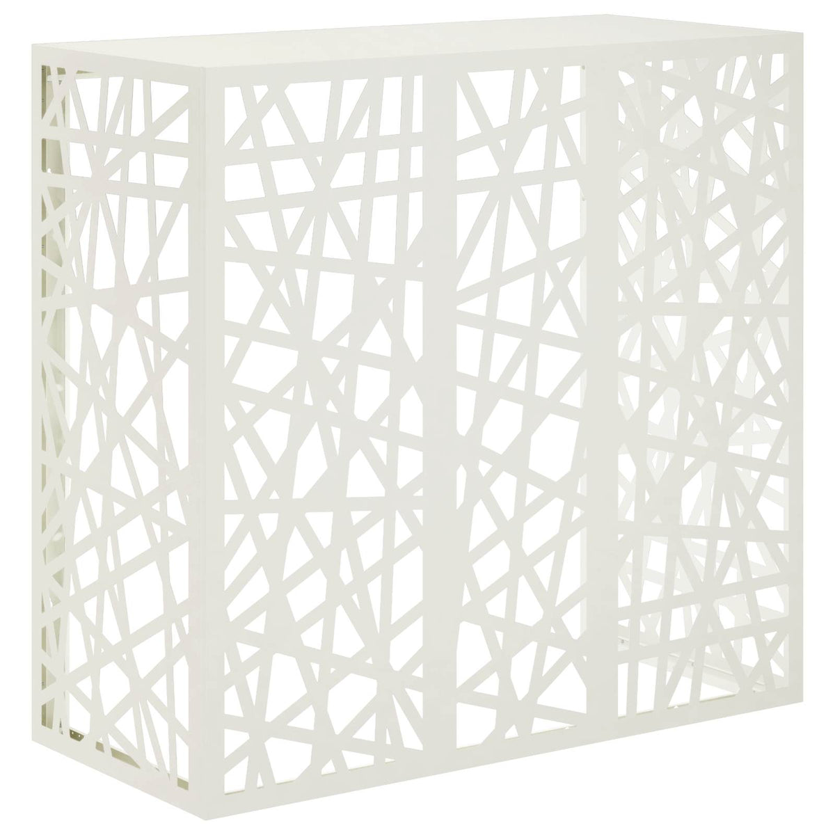 vidaXL Pokrywa do klimatyzatora Biały 110 x 50 x 105 cm Stal
