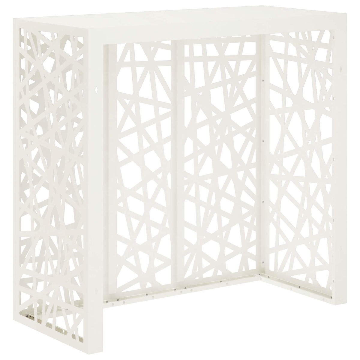 vidaXL Pokrywa do klimatyzatora Biały 110 x 50 x 105 cm Stal