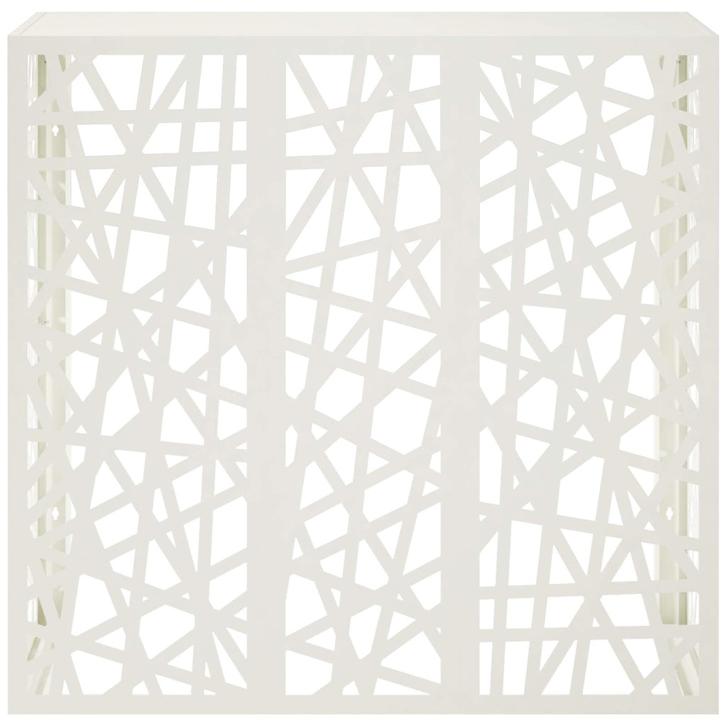 vidaXL Pokrywa do klimatyzatora Biały 110 x 50 x 105 cm Stal