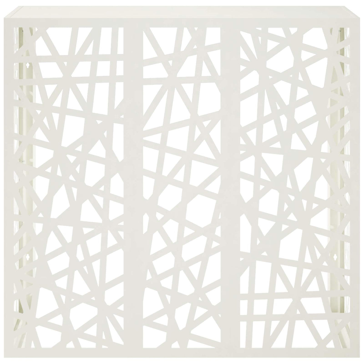 vidaXL Pokrywa do klimatyzatora Biały 110 x 50 x 105 cm Stal