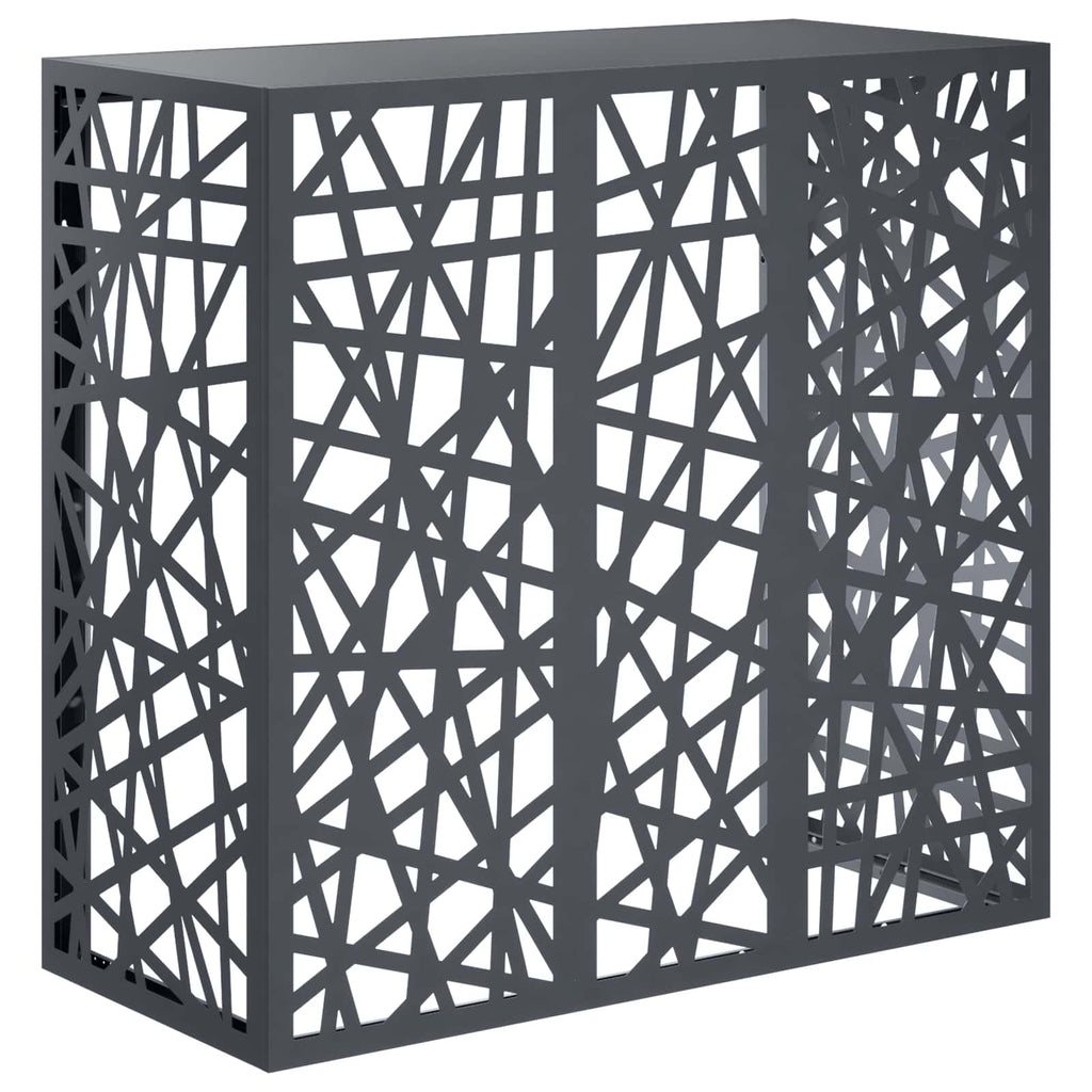 vidaXL Pokrywa do klimatyzatora antracytowy 110 x 50 x 105 cm Stal