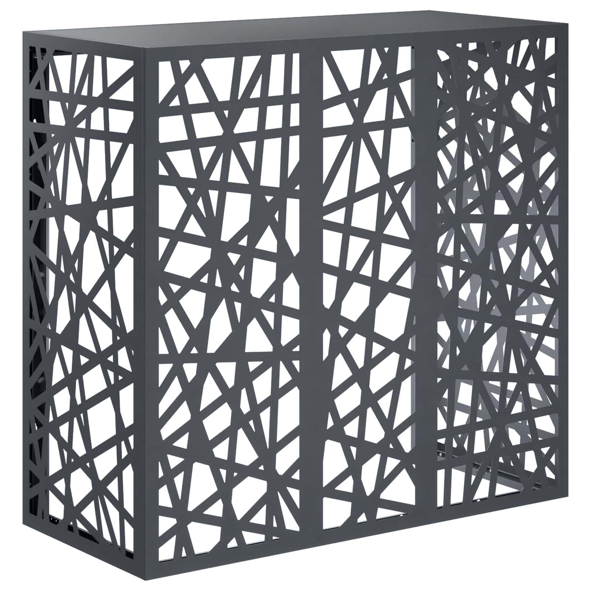 vidaXL Pokrywa do klimatyzatora antracytowy 110 x 50 x 105 cm Stal