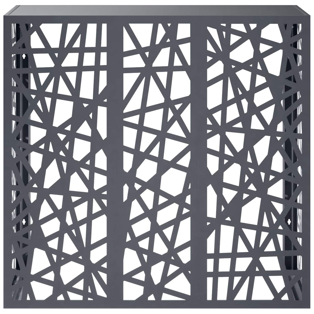 vidaXL Pokrywa do klimatyzatora antracytowy 110 x 50 x 105 cm Stal