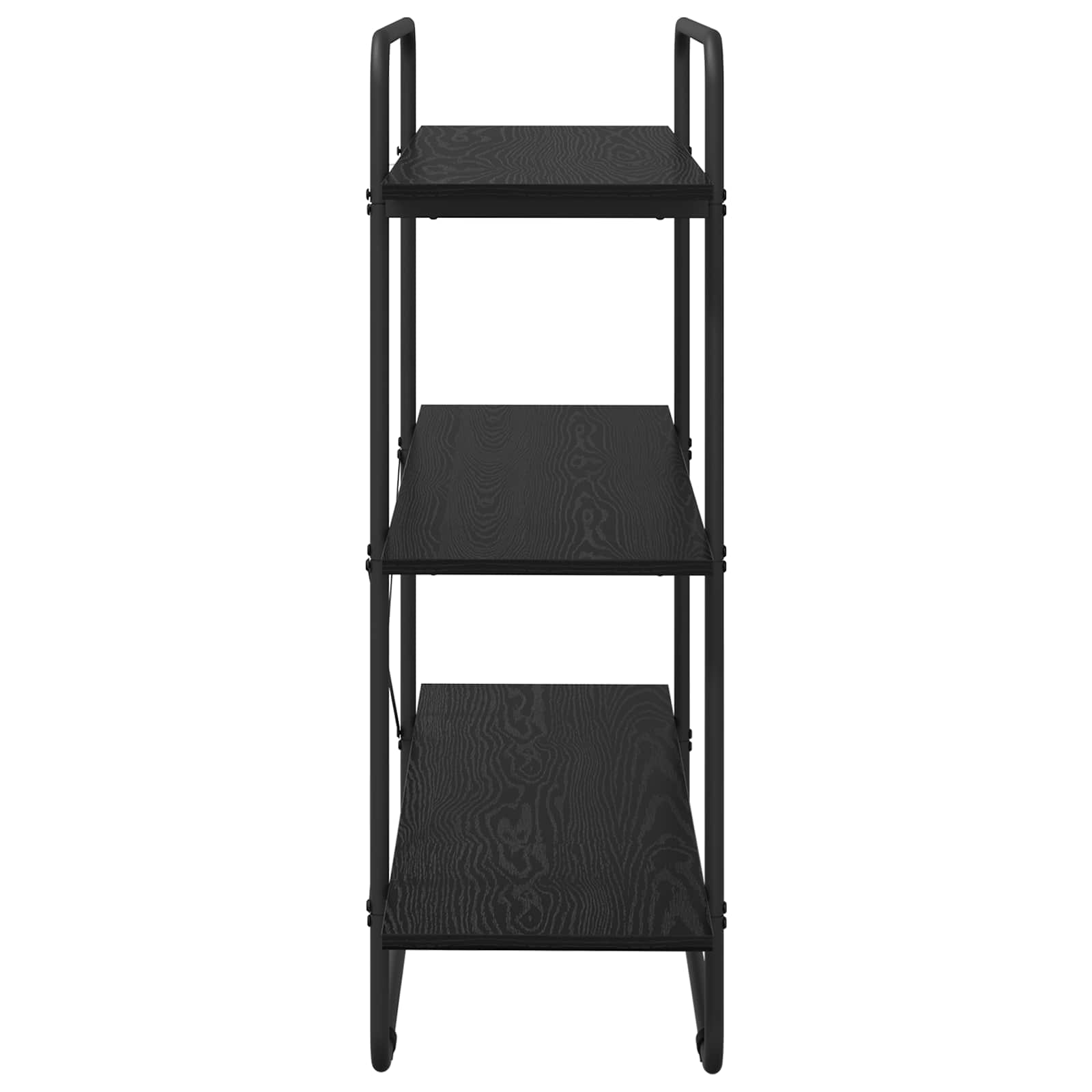 vidaXL Regał na książki 3 poziomów 100 x 35 x 105 cm PB Czarny dąb