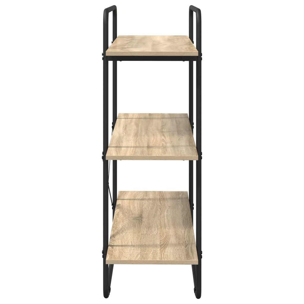 vidaXL Regał na książki 3 poziomów 100 x 35 x 105 cm PB dąb Sonoma