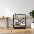vidaXL Regał na książki 2 poziomów 100 x 35 x 70 cm PB dąb Sonoma