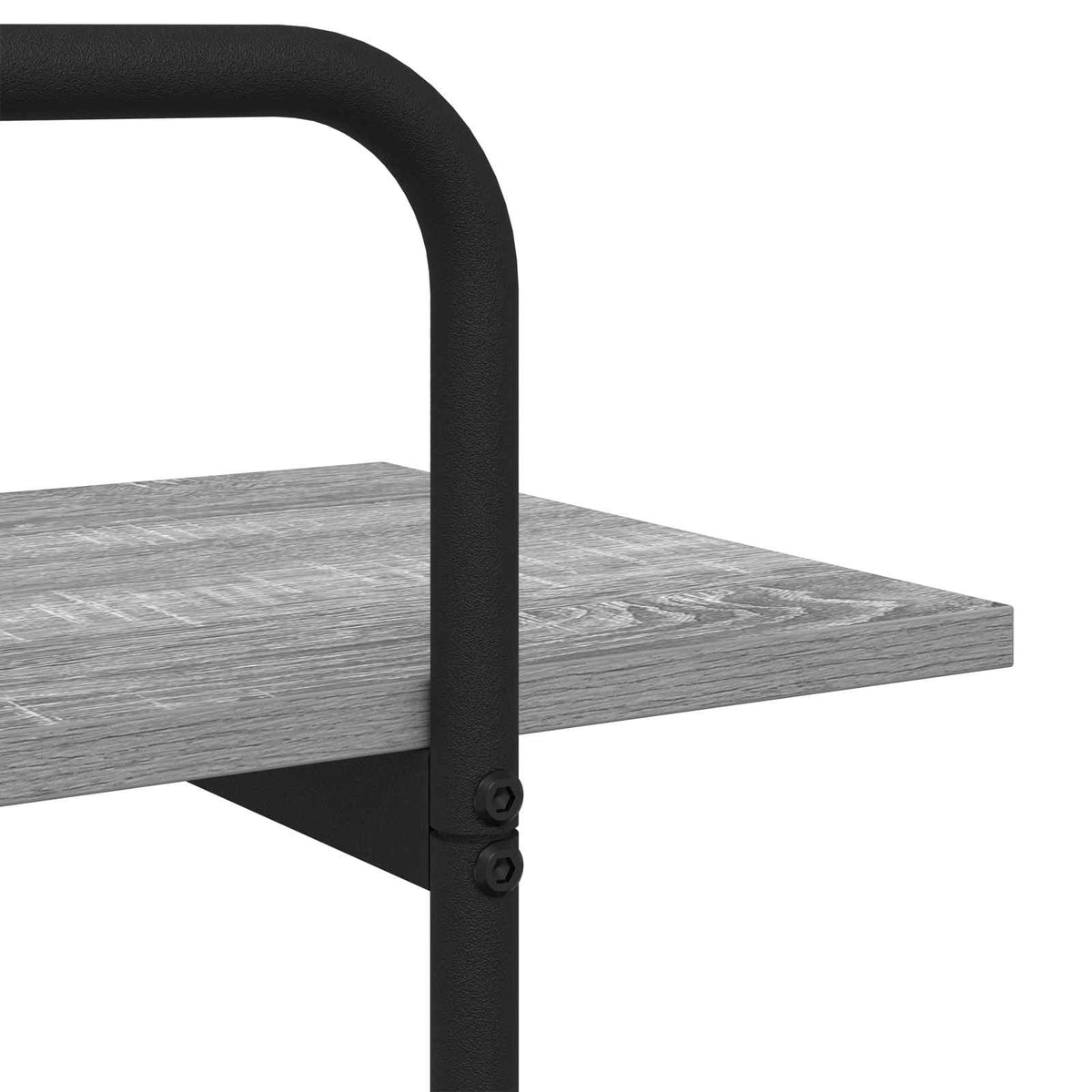 vidaXL Regał na książki 4 poziomów 80 x 35 x 140 cm PB Szary Sonoma