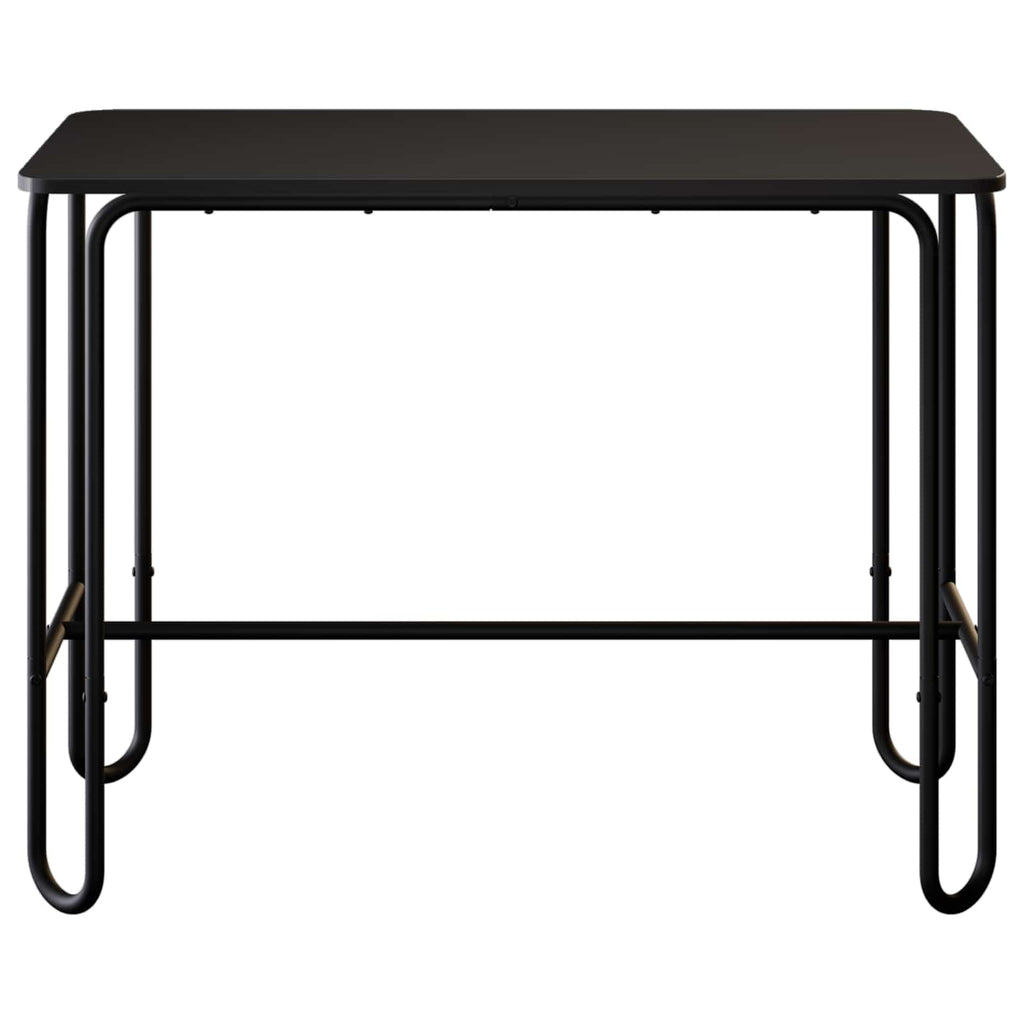 vidaXL Stół jadalny 100 x 50 x 75 cm Drewno inżynieryjne Czarny