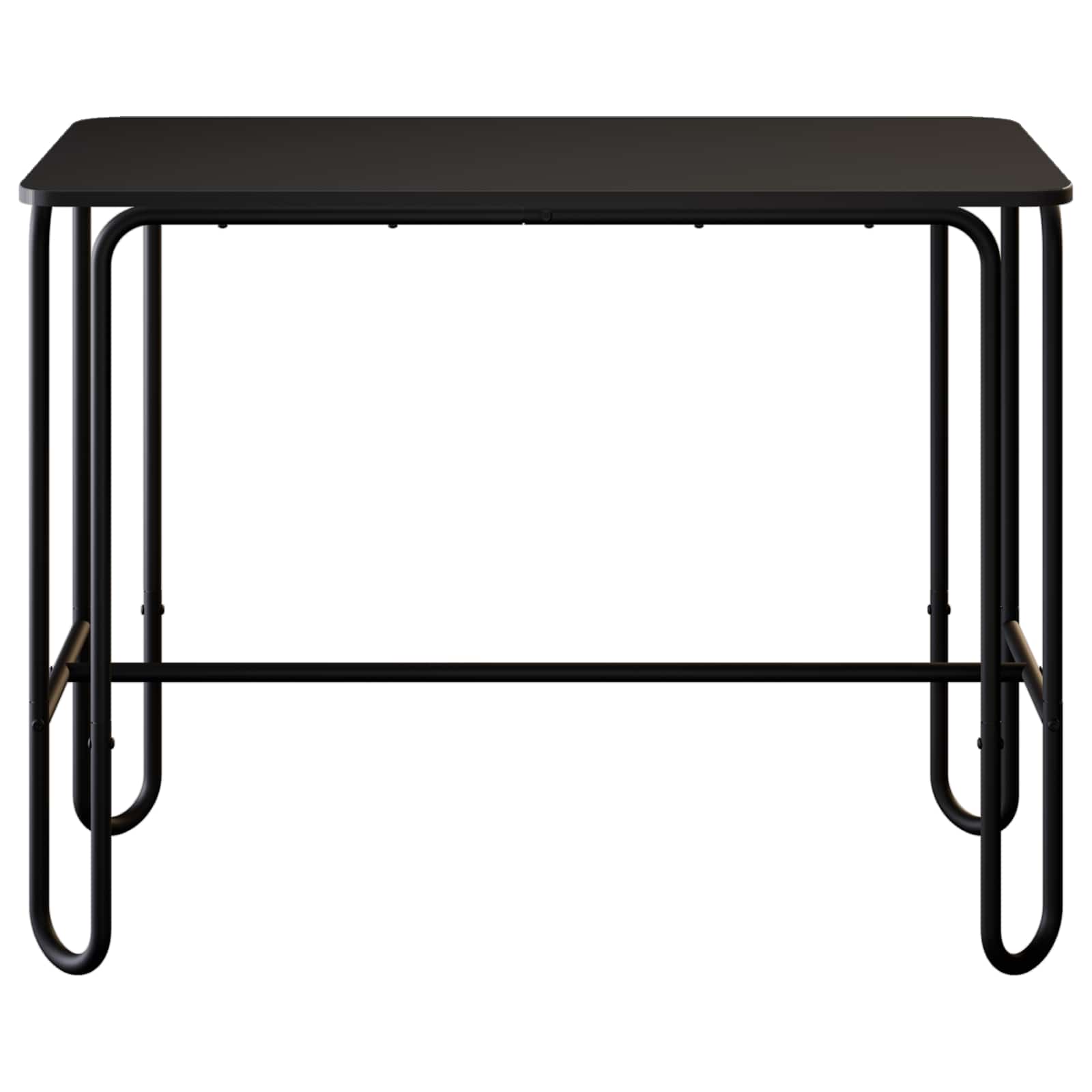 vidaXL Stół jadalny 100 x 50 x 75 cm Drewno inżynieryjne Czarny