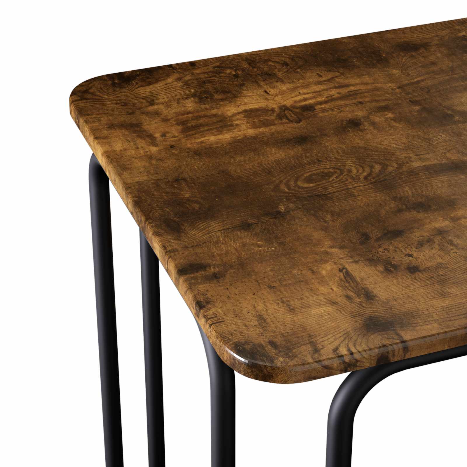 vidaXL Stół jadalny 100 x 50 x 75 cm Drewno inżynieryjne Dąb wędzony