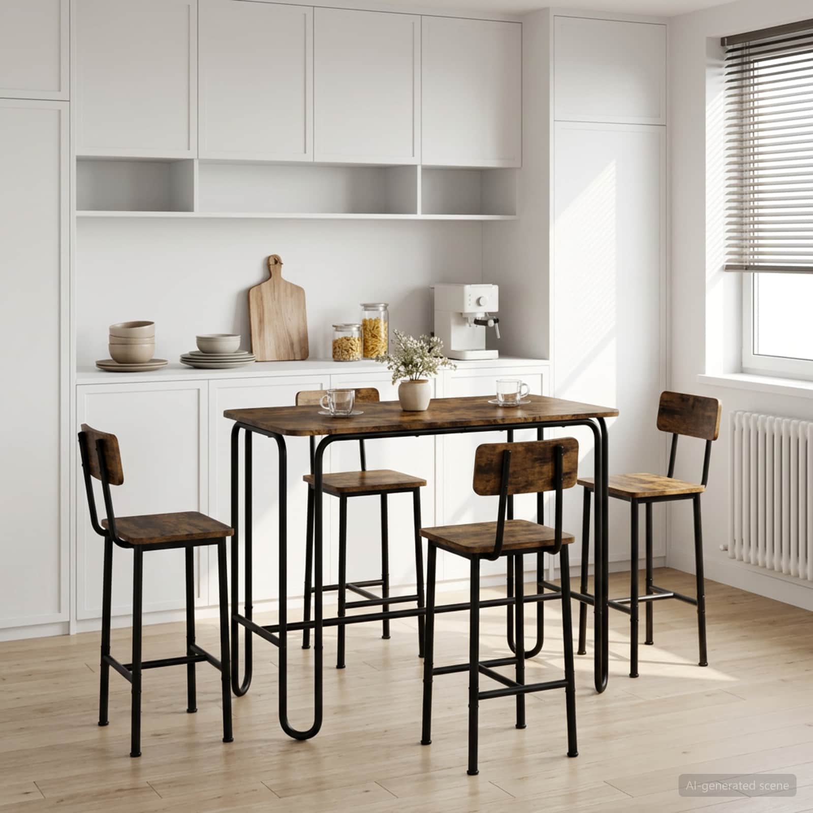 vidaXL Stół jadalny 100 x 50 x 75 cm Drewno inżynieryjne Dąb wędzony