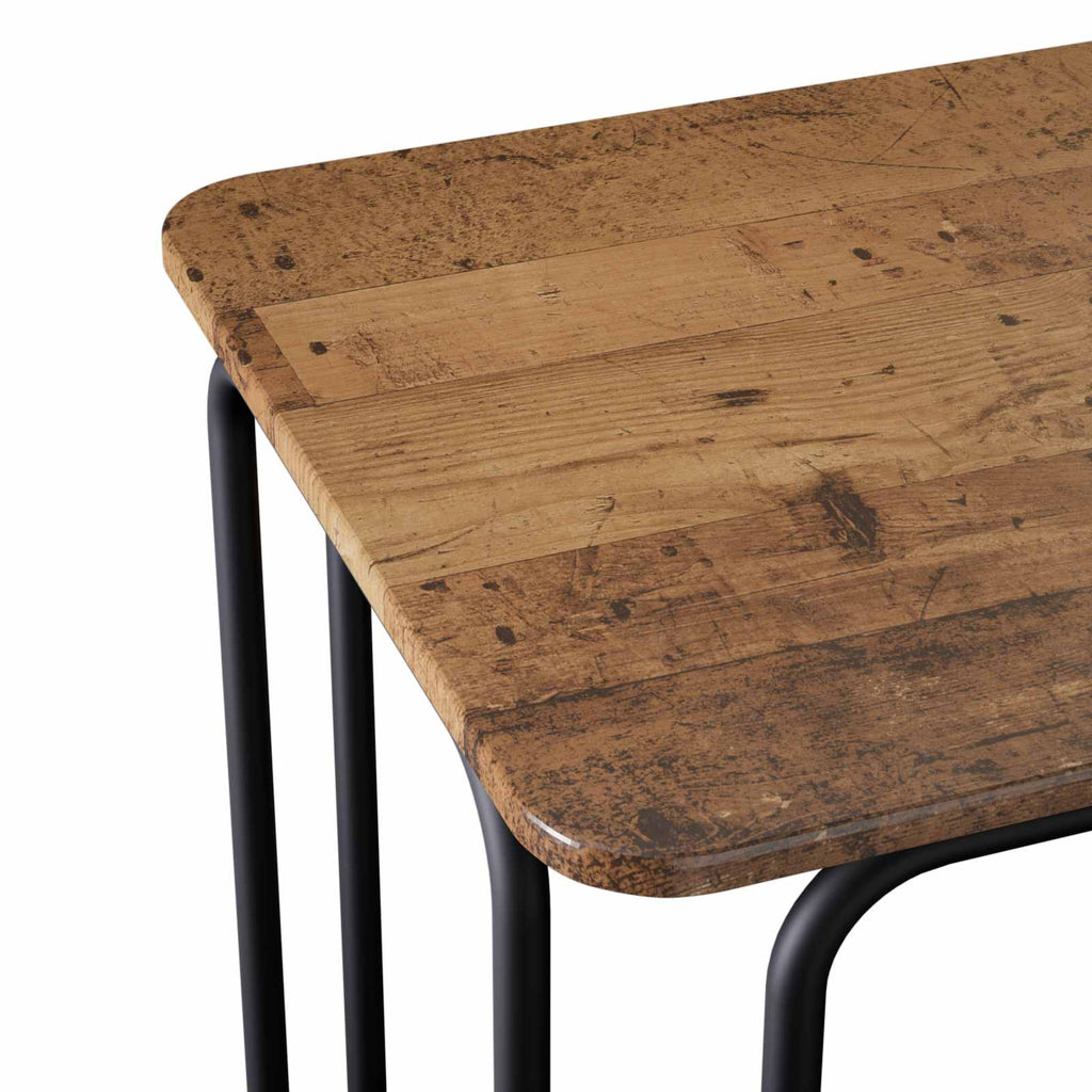vidaXL Stół jadalny 100 x 50 x 75 cm Drewno inżynieryjne Stare drewno