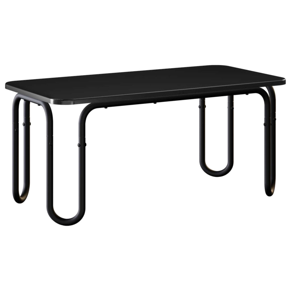 vidaXL Stolik kawowy Czarny 79,5 x 40 x 36 cm Drewno inżynieryjne