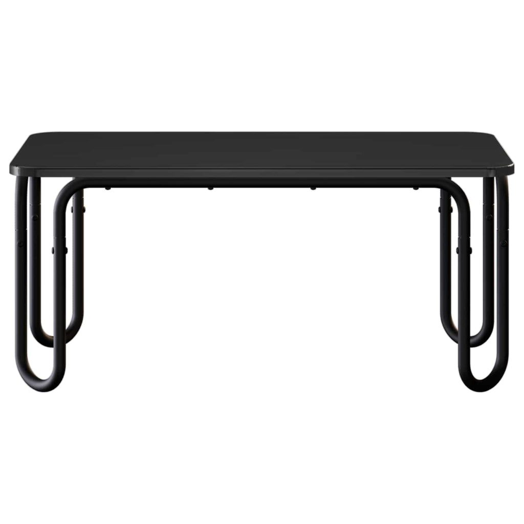 vidaXL Stolik kawowy Czarny 79,5 x 40 x 36 cm Drewno inżynieryjne