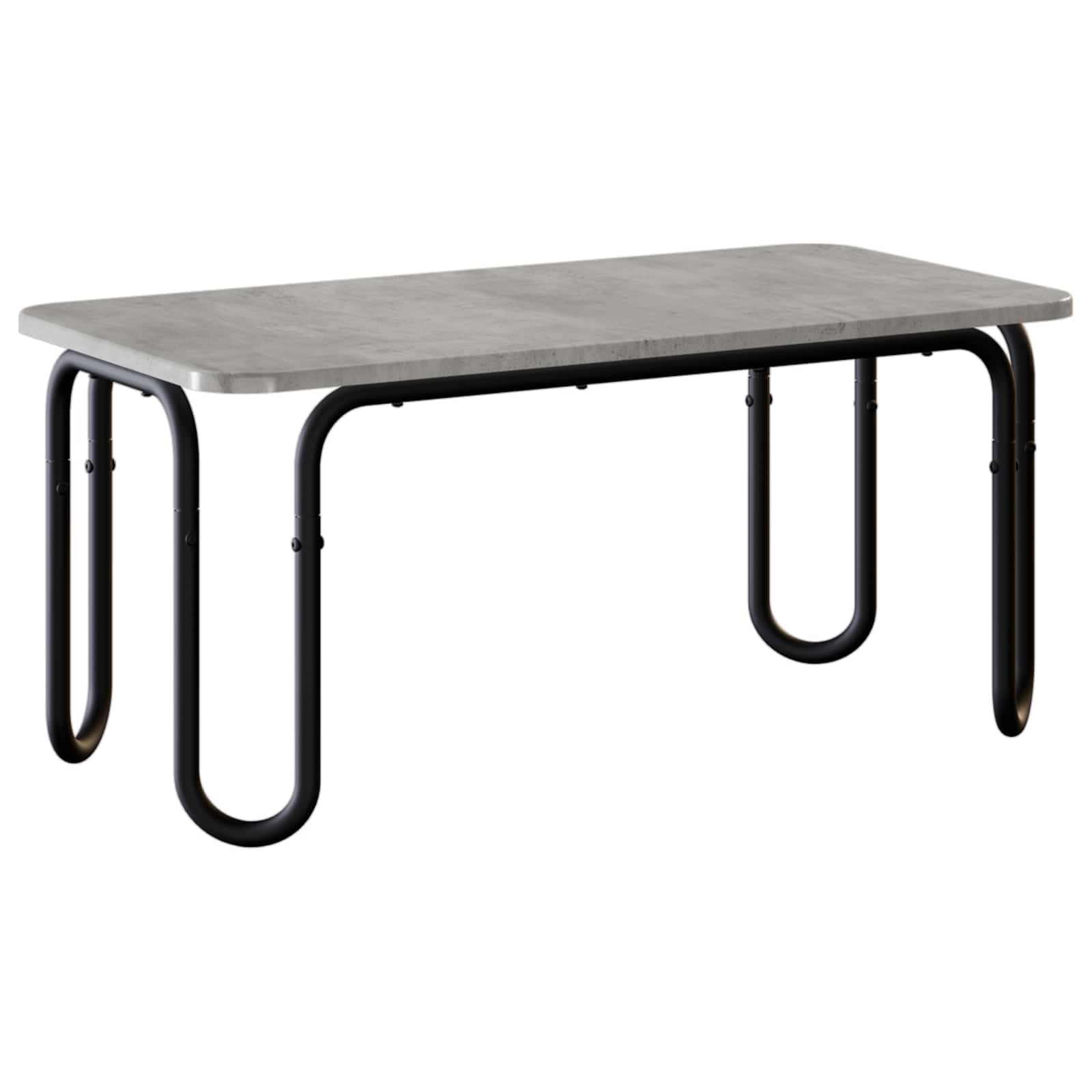 vidaXL Stolik kawowy Betonowy szary 79,5 x 40 x 36 cm