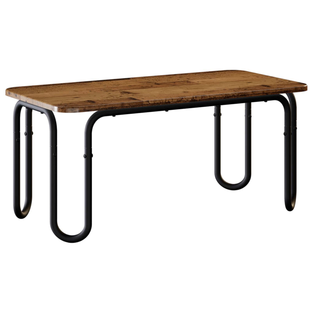 vidaXL Stolik kawowy Stare drewno 79,5 x 40 x 36 cm