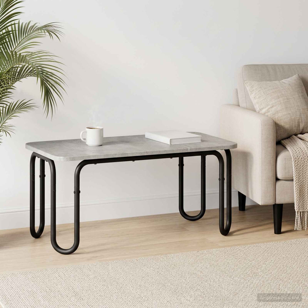 vidaXL Stolik kawowy Betonowy szary 100 x 50 x 45 cm