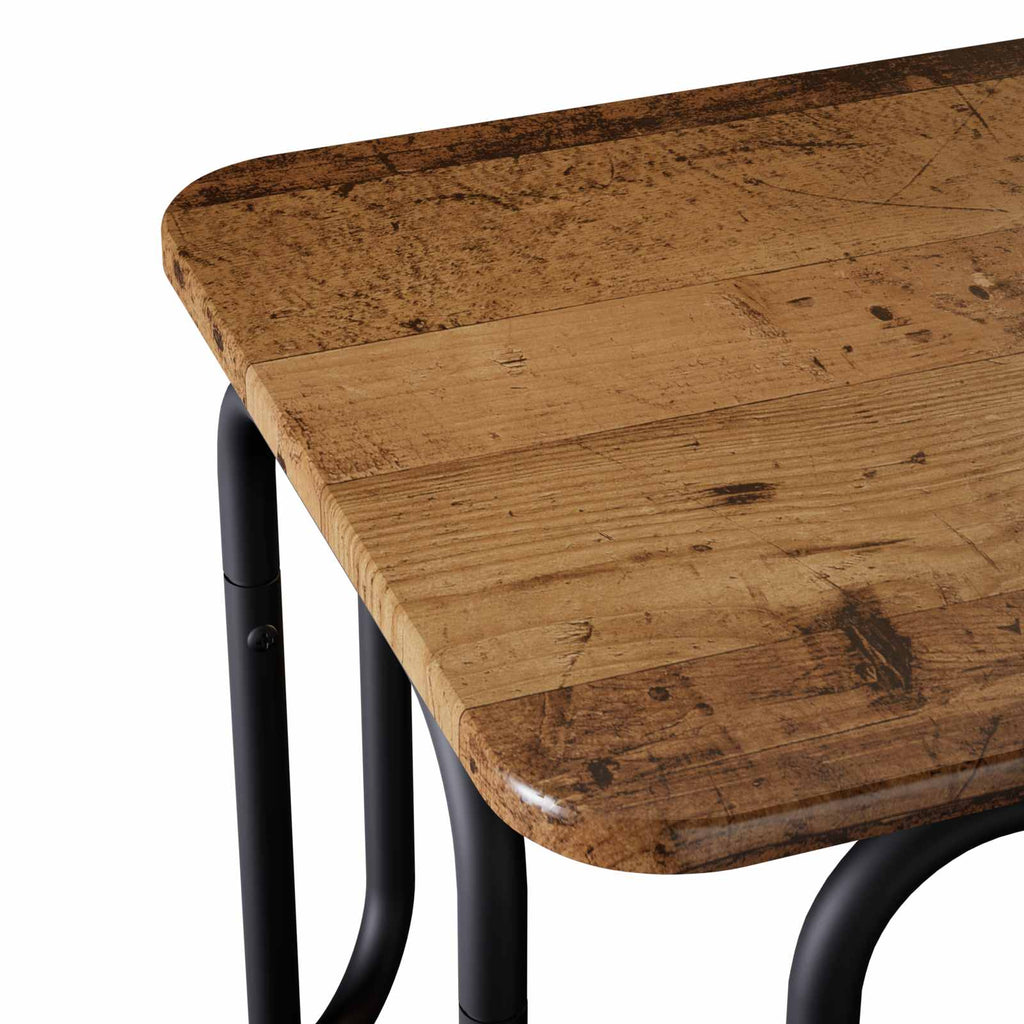 vidaXL Stolik kawowy Stare drewno 100 x 50 x 45 cm Drewno inżynieryjne