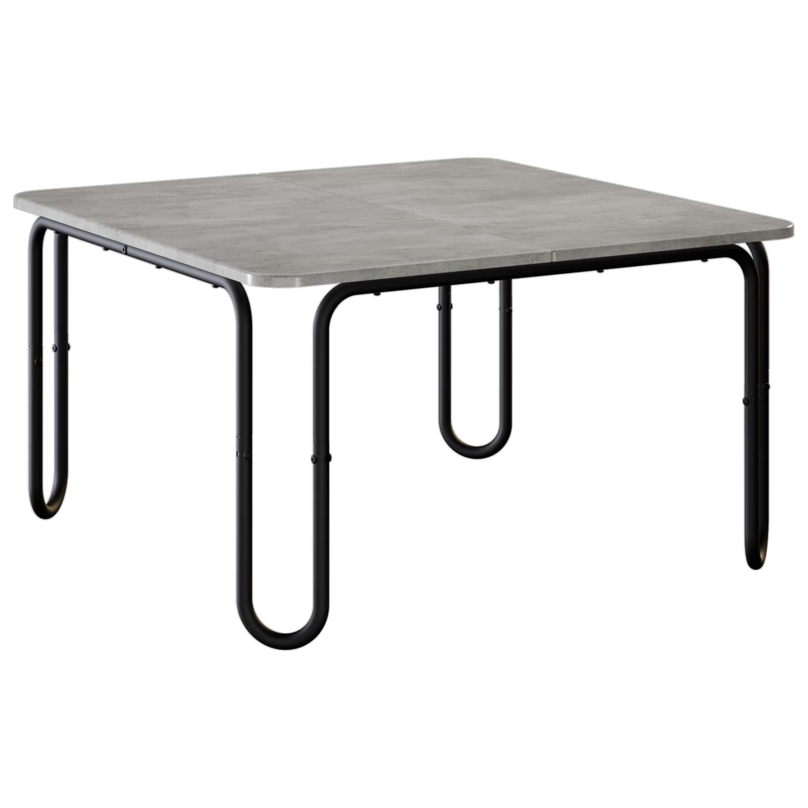 vidaXL Stolik kawowy Betonowy szary 79,5 x 79,5 x 45 cm