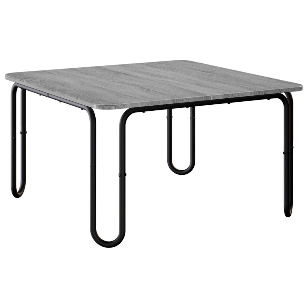 vidaXL Stolik kawowy Szary Sonoma 79,5 x 79,5 x 45 cm