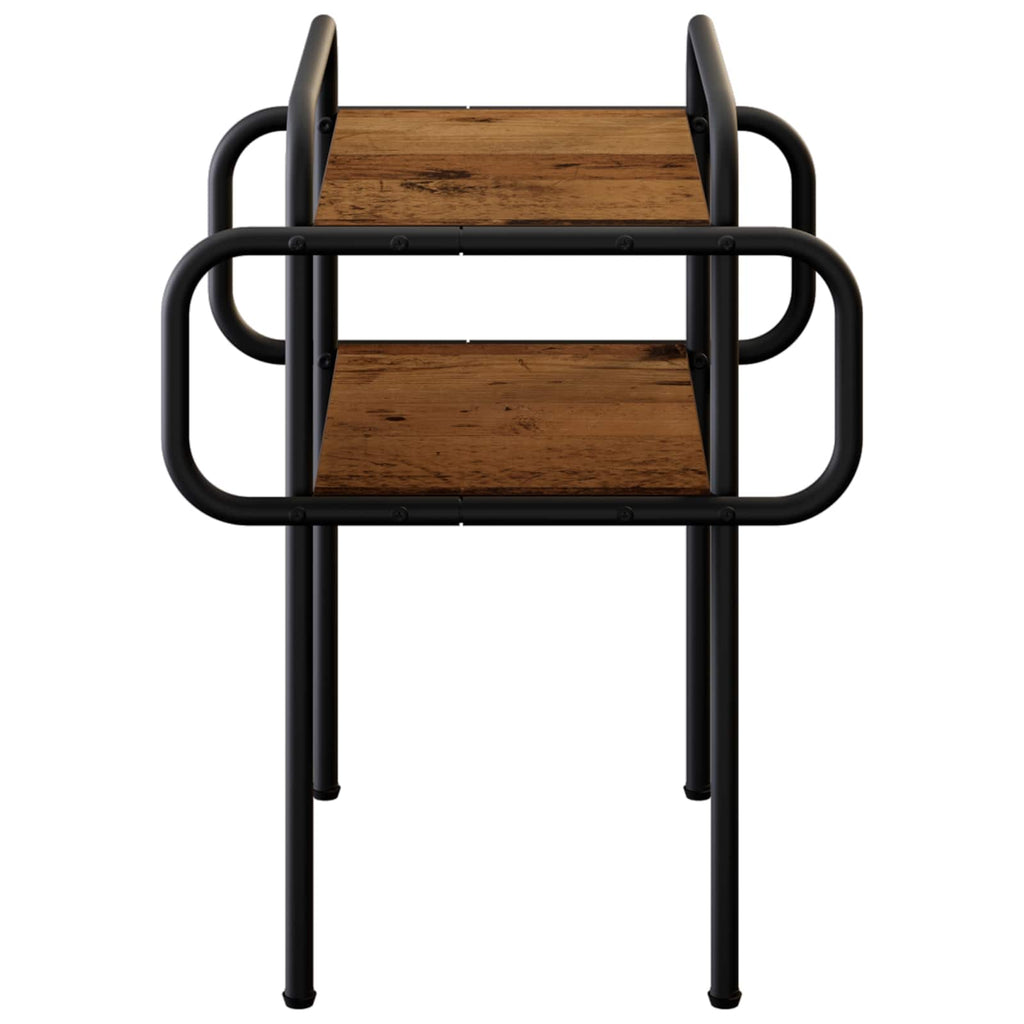 vidaXL Stolik kawowy Stare drewno 40 x 40 x 51 cm Drewno inżynieryjne