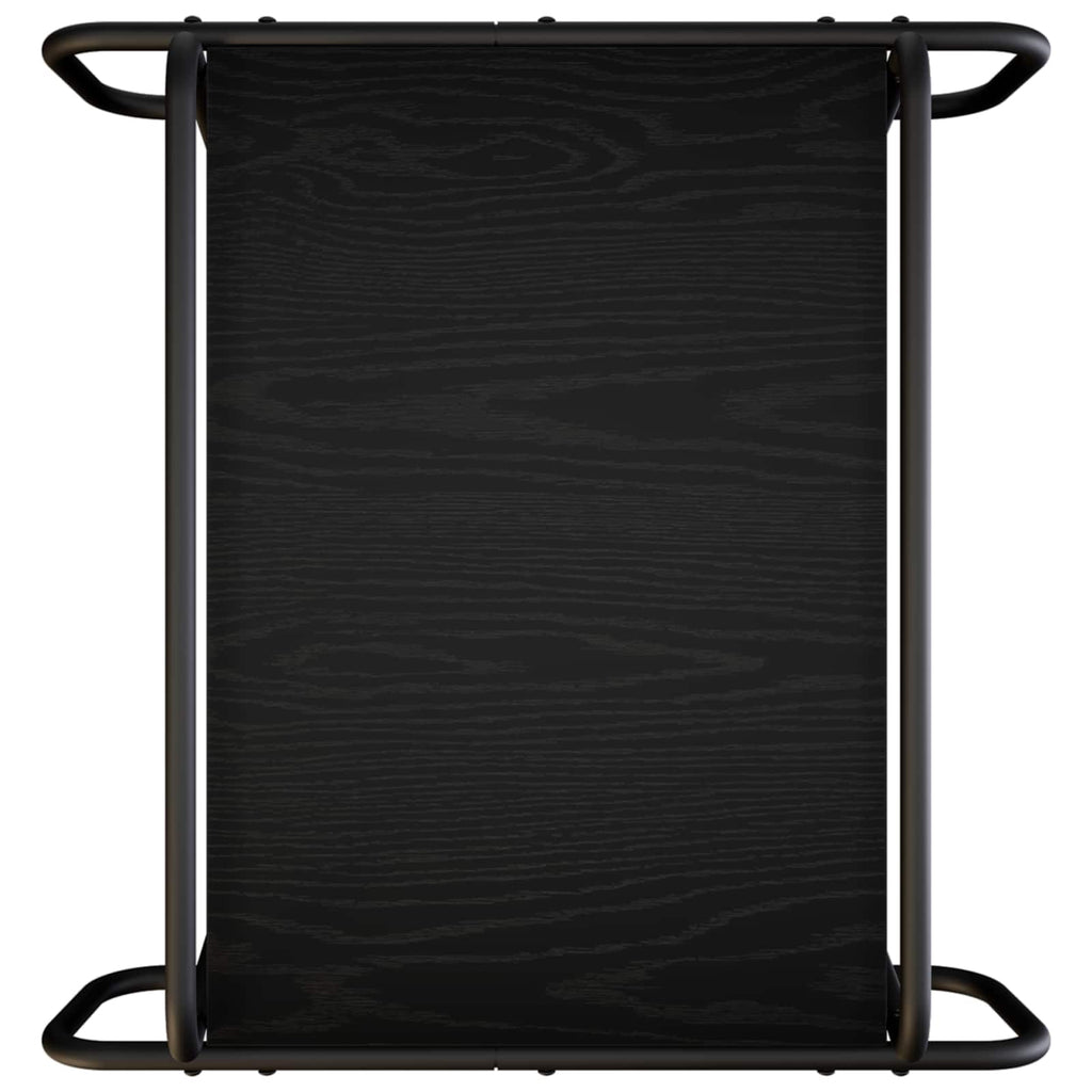 vidaXL Stolik kawowy Czarny dąb 50 x 50 x 51 cm Drewno inżynieryjne