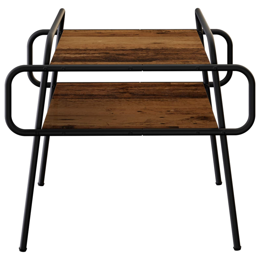 vidaXL Stolik kawowy Stare drewno 50 x 50 x 51 cm Drewno inżynieryjne