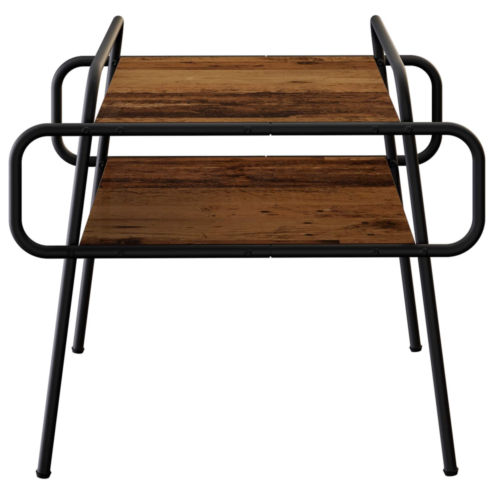 vidaXL Stolik kawowy Stare drewno 50 x 50 x 51 cm Drewno inżynieryjne