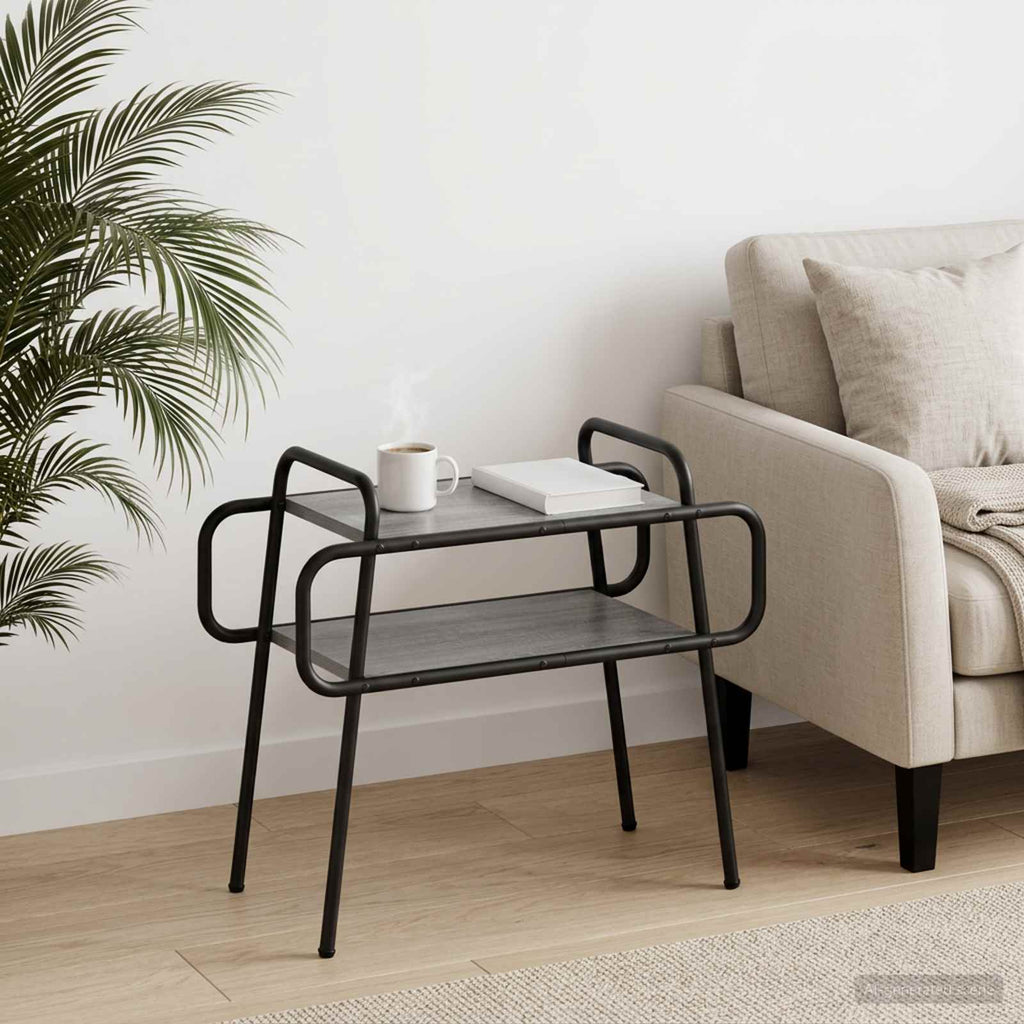 vidaXL Stolik kawowy Szary Sonoma 60 x 30 x 51 cm Drewno inżynieryjne
