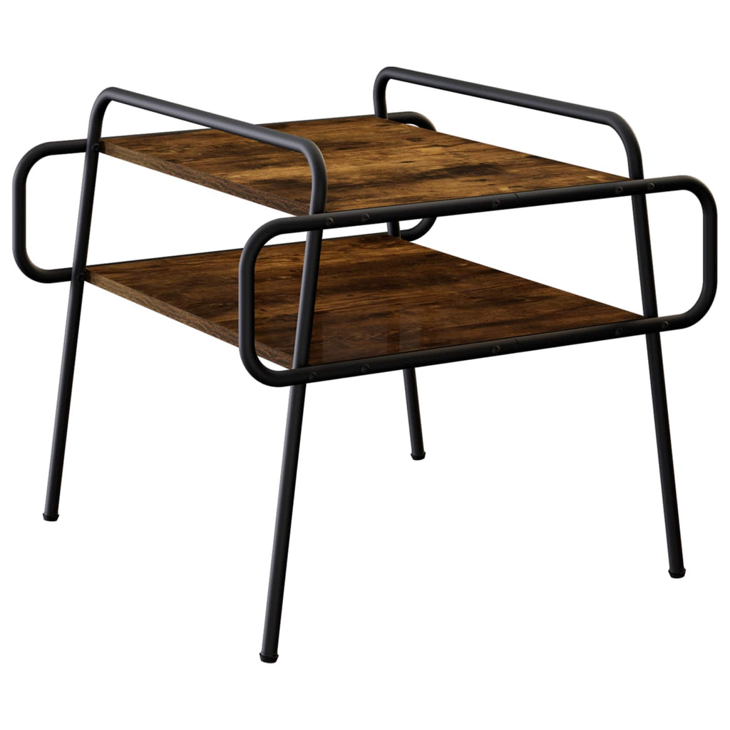 vidaXL Stolik kawowy Dąb wędzony 60 x 60 x 51 cm Drewno inżynieryjne