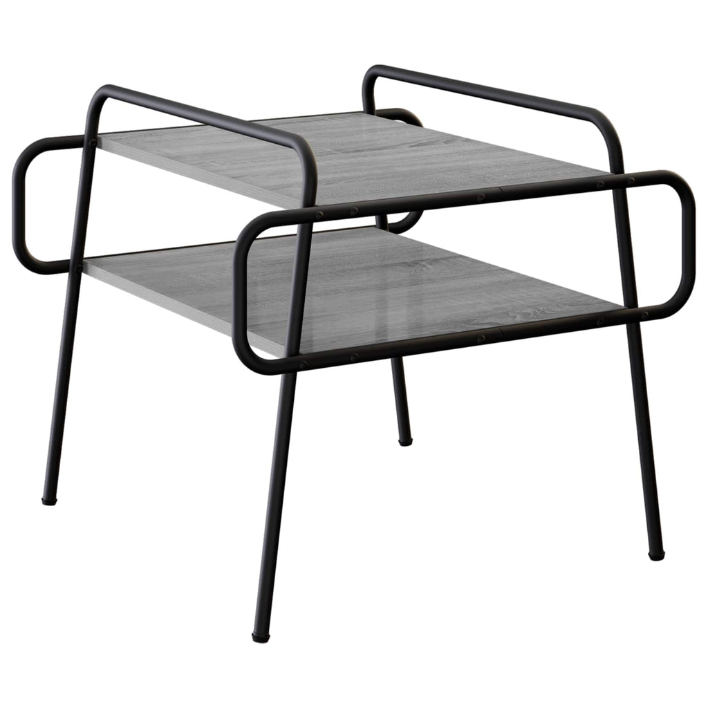 vidaXL Stolik kawowy Szary Sonoma 60 x 60 x 51 cm Drewno inżynieryjne