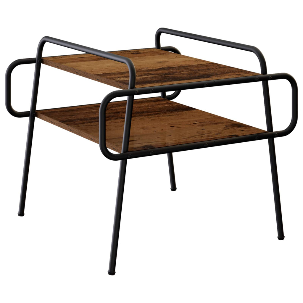 vidaXL Stolik kawowy Stare drewno 60 x 60 x 51 cm Drewno inżynieryjne