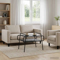 vidaXL Stolik kawowy Czarny dąb 70 x 50 x 51 cm Drewno inżynieryjne