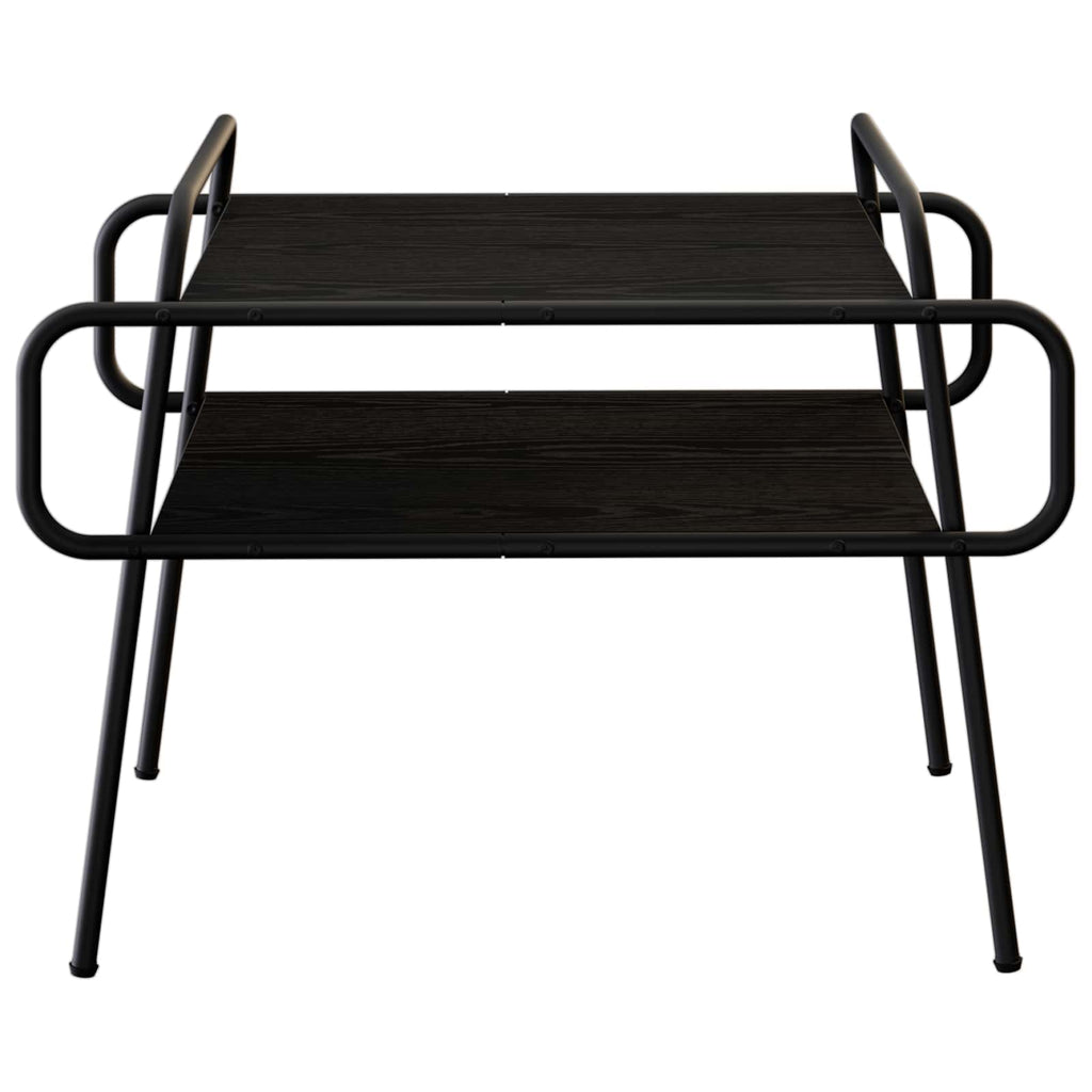 vidaXL Stolik kawowy Czarny dąb 70 x 50 x 51 cm Drewno inżynieryjne