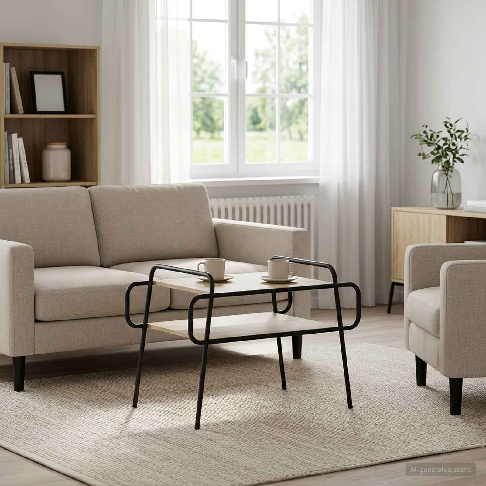 vidaXL Stolik kawowy dąb Sonoma 70 x 50 x 51 cm Drewno inżynieryjne