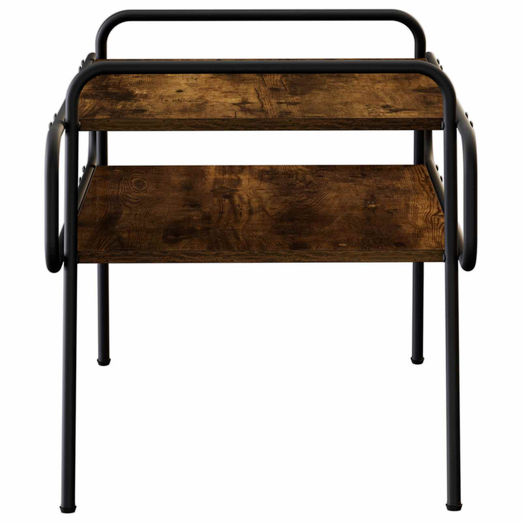 vidaXL Stolik kawowy Dąb wędzony 70 x 50 x 51 cm Drewno inżynieryjne