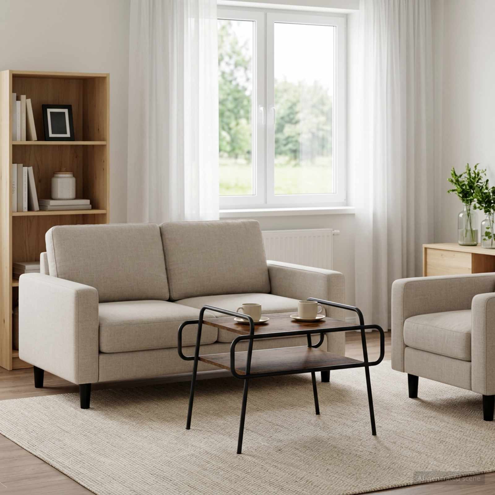 vidaXL Stolik kawowy Stare drewno 70 x 50 x 51 cm Drewno inżynieryjne